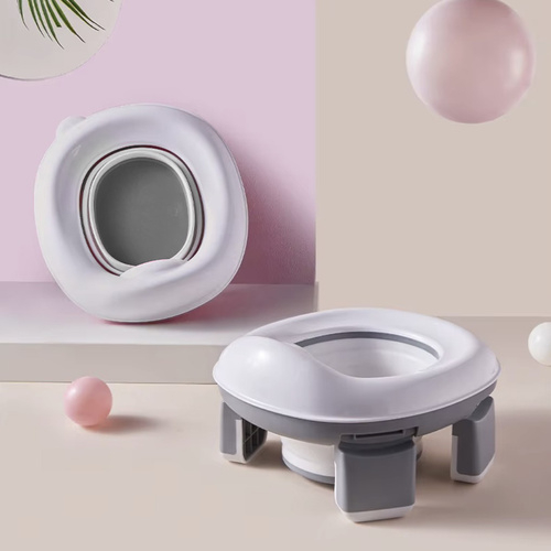 Oliță Portabilă Copii, 2-în-1, Pliabilă, cu Capac și 100 Pungi Incluse [6]