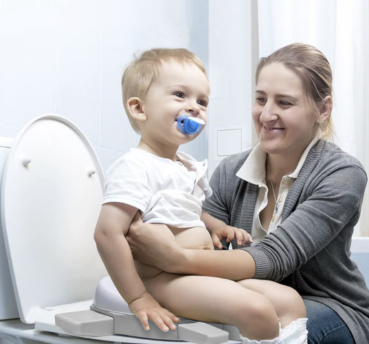 Oliță Portabilă Copii, 2-în-1, Pliabilă, cu Capac și 100 Pungi Incluse [5]