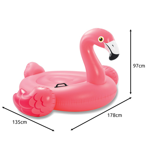 Saltea Flamingo Roz XXL Intex Gonflabilă pentru Adulți și Copii, Ideală la Piscină sau Mare [6]