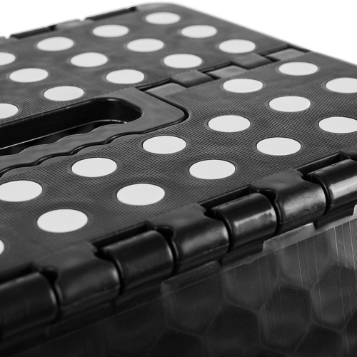 Scaun Portabil, Pliabil, Taburet, Maner Confortabil, Ideal Pentru Casa Si Gradina, Practic Si Sigur, 39 x 39 x 31,5 cm, Negru [7]