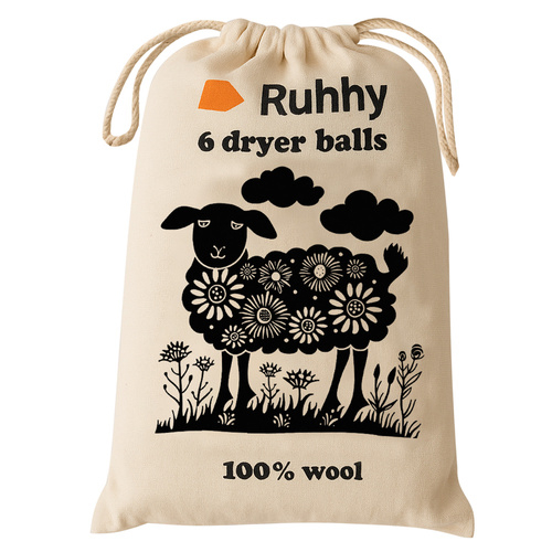 Set 6 Bile din Lana 100% pentru Uscator [6]