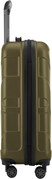 Troler cabina avion, Marime S, 55x35x20 cm, Maner Extensibil lung, 4 roti duble cu rotatie 360°, ABS rezistent la uzura, cu fermoar antifurt, cifru, culoare Avocado [4]