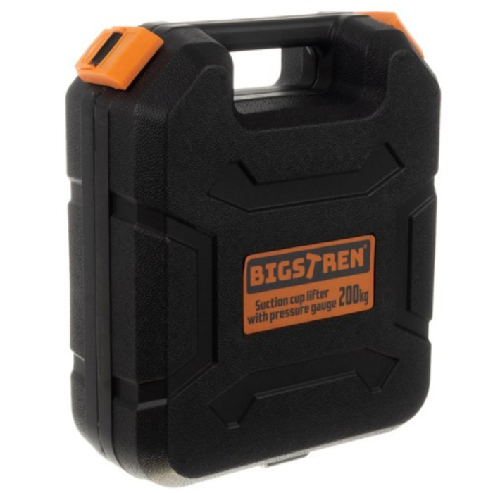 Ventuza profesionala cu pompa de vid si manometru, dublu strat, 200 kg, 760 mmHg, maner antiderapant, pentru sticla, marmura, granit, gresie, faianta, cu geanta de transport [7]