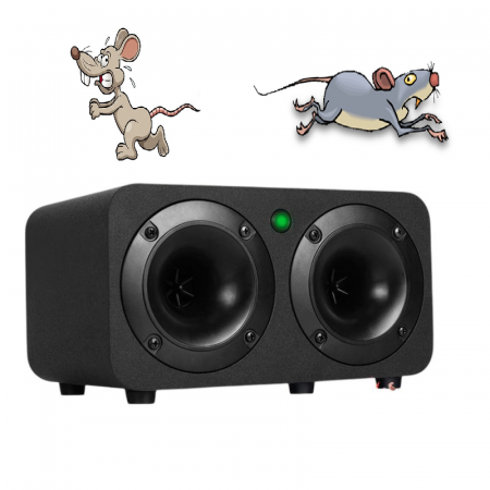 Aparat cu Ultrasunete anti rozatoare, anti sobolani, anti insecte, perfect pentru suprafețe mari, Dispozitiv Electronic cu Frecventa Variabila, Eficient pentru Casa, Bucatarie, Magazin, Subdoluri [0]