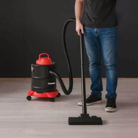 Aspirator de cenusa pentru soba, semineu, centrala, gratar, aspirare puternica si curatenie fara efort cu funcția de suflare 20l, 1600W , filtru HEPA lavabil, Manusi si Geanta Textila de Lemne [6]