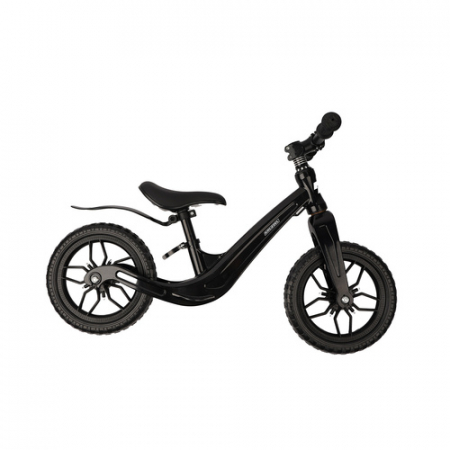 Bicicletă Fără Pedale pentru Copii 2+ – Roți 12", Cadru din Magneziu, Greutate redusă, Curea de Umăr, Ușor de transportat, Negru [8]