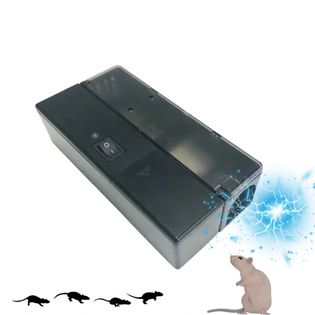 Casa & Gradina - Capcana Electrica Reutilizabila pentru Soareci, Tip Cusca, Alimentare pe Baterii, Fara Chimicale, Usor de Curatat, Detasabil