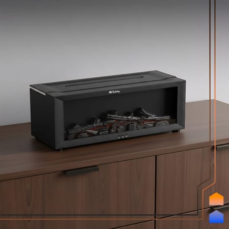 Difuzor de aromaterapie pentru uleiuri, umidificator, efect de șemineu, 150 ml, ceață și flacără de șemineu într-un singur dispozitiv [2]