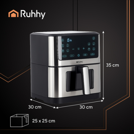 Friteuza cu Aer Cald XXL 8L, 1800W, Antiaderenta, Fara Ulei, Air Fryer pentru Gatit Sanatos si Rapid [6]