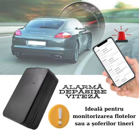 GPS Tracker Auto, 4G, Portabil, Fixare Magnetica, Baterie 10.000 mAh, Standby 240 Zile, Localizare in Timp Real, Istoric Date, Alerte Multiple Anti-Furt, Retea GSM/GPRS, Localizare Animale, Obiecte [5]