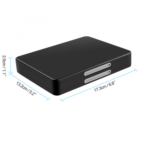 Husa Carduri Consola Gaming, 64 Compartimente, Compatibila cu Nintendo Switch / OLED si TF Card, Cutie Depozitare din Silicon cu Inchidere Magnetica, Negru [5]