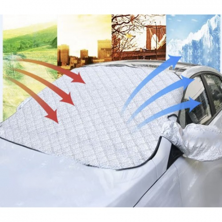 Accesorii Auto - Husa magnetica pentru parbriz si oglinzi cu protectie impotriva inghetului sau razelor solare, 143 x 122 cm