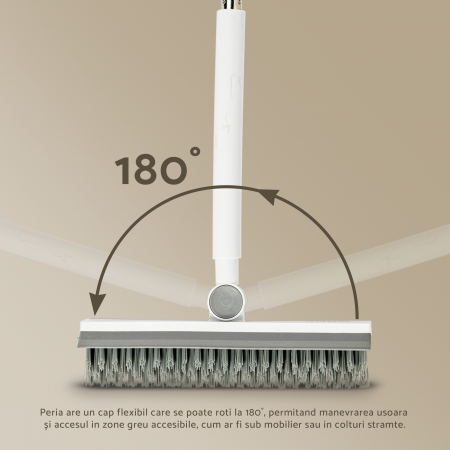Perie multifunctionala pentru curatat podele si rosturi, maner lung 106 cm [8]