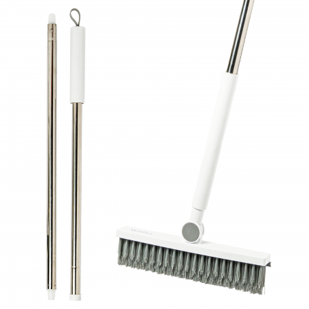 Perie multifunctionala pentru curatat podele si rosturi, maner lung 106 cm [0]
