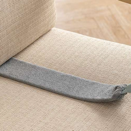 Perie, Pamatuf Telescopic 2 in 1 cu 2 Capete Interschimbabile, Extensibila 84–250 cm, Microfibra, pentru Prafu si Panze de Paianjen, Gri/Argintiu [13]