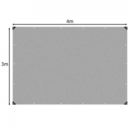 Prelată Impermeabilă, 3x4 m, HDPE, 120g/m², Dublu Strat [6]