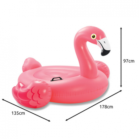 Saltea Flamingo Roz XXL Intex Gonflabilă pentru Adulți și Copii, Ideală la Piscină sau Mare [5]