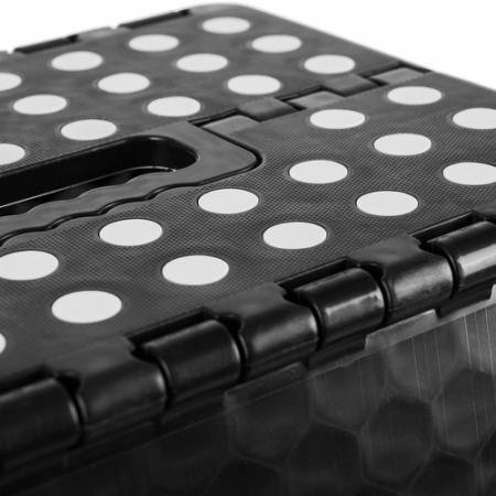 Scaun Portabil, Pliabil, Taburet, Maner Confortabil, Ideal Pentru Casa Si Gradina, Practic Si Sigur, 39 x 39 x 31,5 cm, Negru [6]