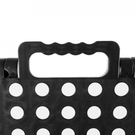 Scaun Portabil, Pliabil, Taburet, Maner Confortabil, Ideal Pentru Casa Si Gradina, Practic Si Sigur, 39 x 39 x 31,5 cm, Negru [5]