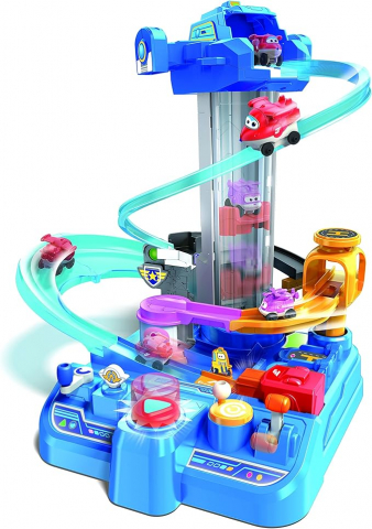 Jucarii, Copii & Bebe - Set de joacă Super Wings Big World Airport Adventure, cu Jett & Dizzy