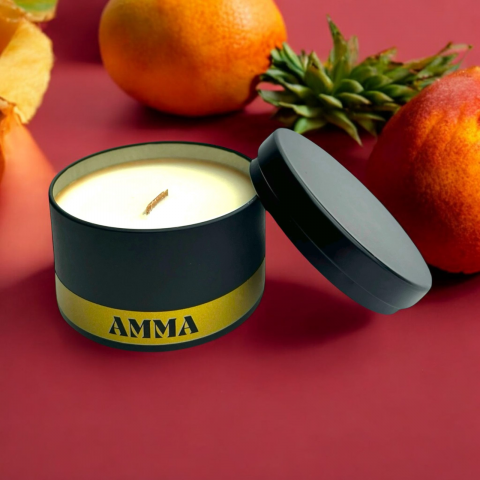 Lumânare Parfumată Golden Opulence – Note de Grapefruit, Trandafir, Chihlimbar și Piele [1]