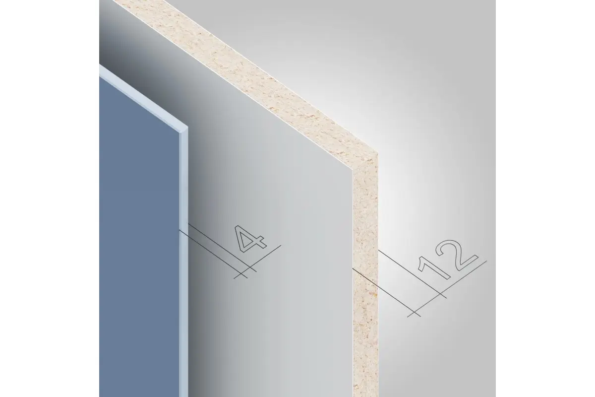 Profil maner aluminiu NOVO 2.7m, gri, pal 18mm [4]