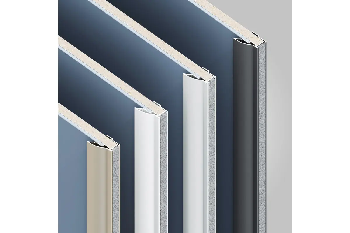 Profil maner aluminiu NOVO 2.7m, gri, pal 18mm [3]