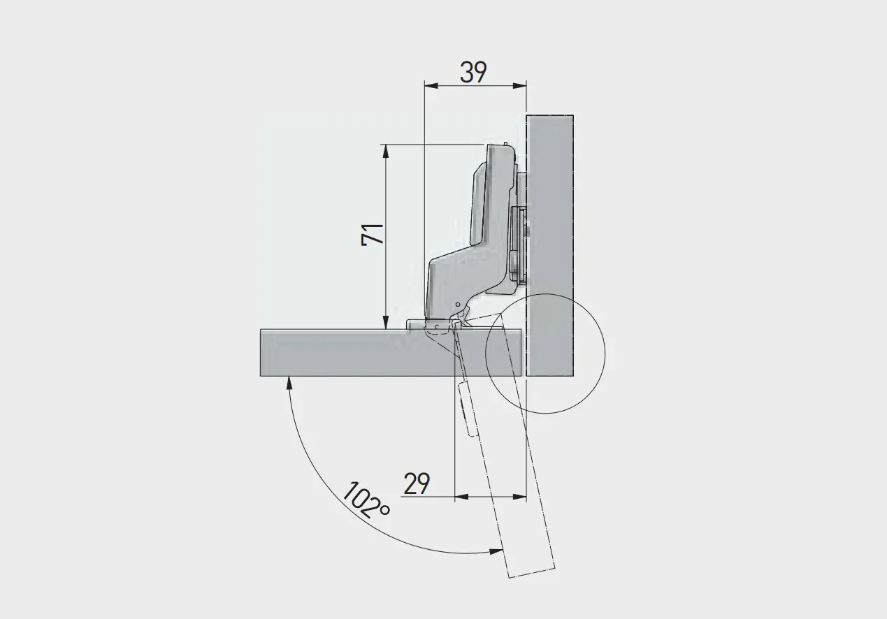 Balama incadrata SOLID PLUS cu reglaj 3D, clip-on [3]