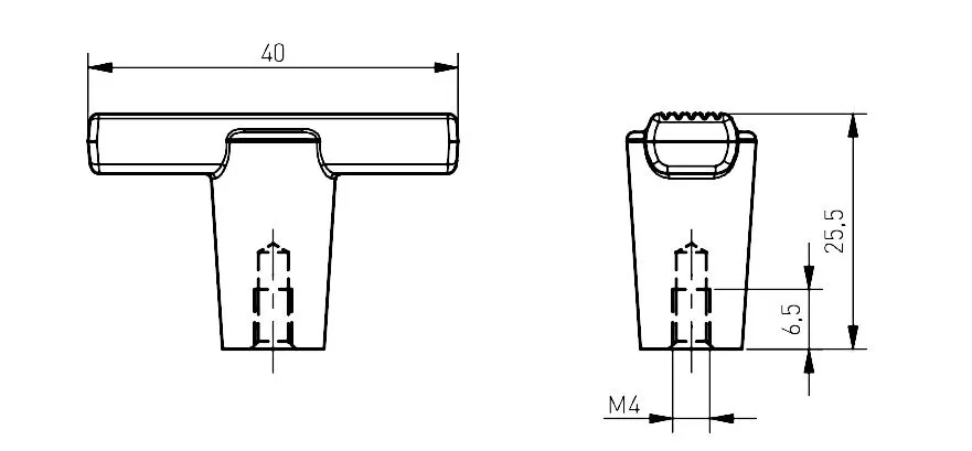 Buton mobila auriu periat RAY 40x25mm [3]