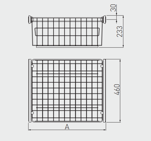 Coș de garderobă extractibil 800, alb, soft-close [3]