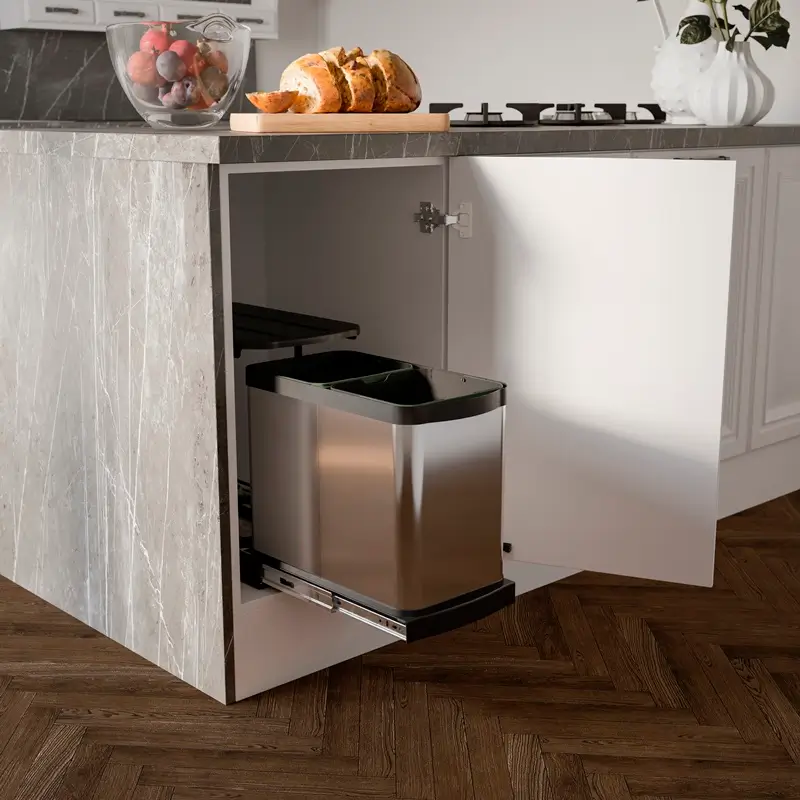 Cos gunoi glisant cu capac automat [2]