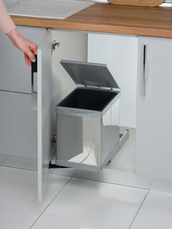 Cos gunoi glisant pentru bucatarie cu un compartiment de 16L [2]
