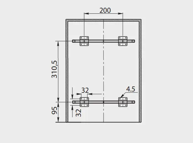 Cos gunoi PRACTI ECO incorporabil, 400 20L + 2X10L, soft-close, extractie totala, gri antracit [2]