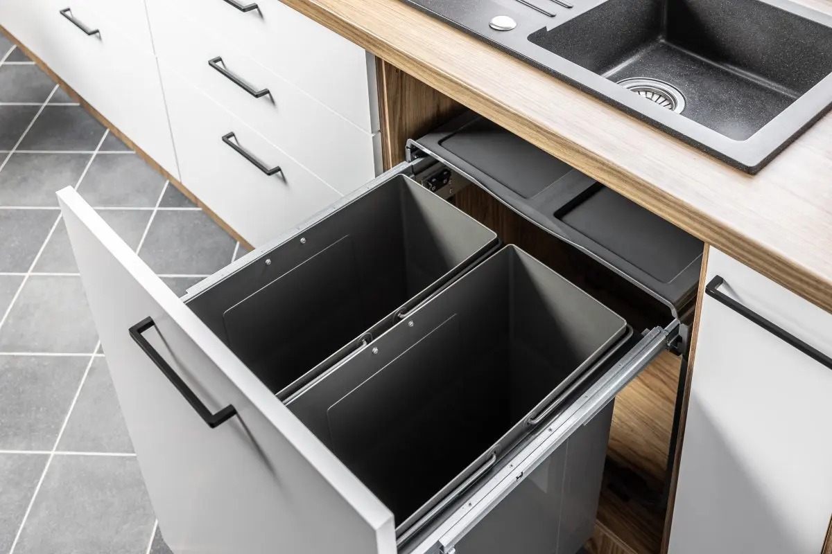 Cos gunoi PRACTI ECO incorporabil, 600 34l + 2X17L, soft-close, extractie totala, gri antracit [2]