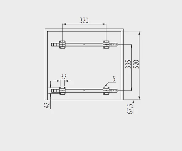 Cos gunoi PRACTI ECO incorporabil, 600 34l + 2X17L, soft-close, extractie totala, gri antracit [4]