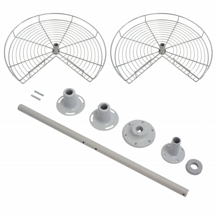 Cos rotativ pentru colt 3/4, 720mm, H700 mm, crom [3]