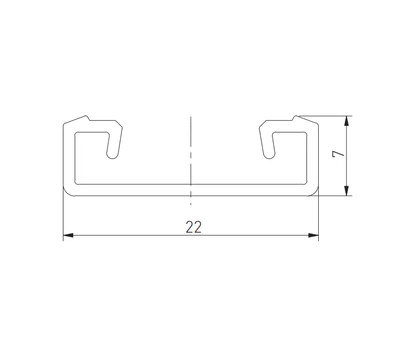 Dispersor pentru profil banda LED incastrat 2m [4]