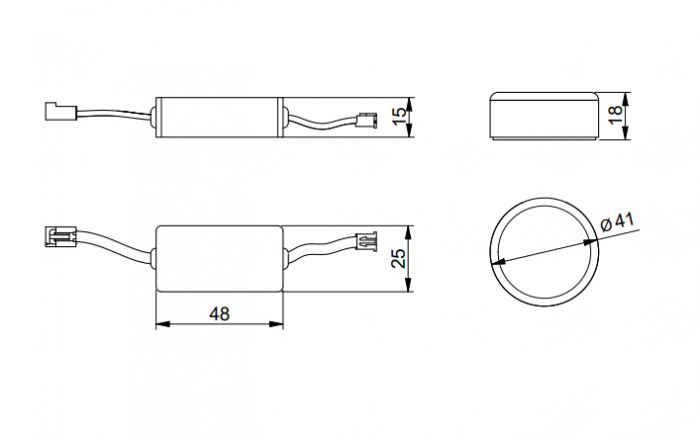 Intrerupator pentru Banda LED wireless 12/24V, 60W, dimabil, alb [5]