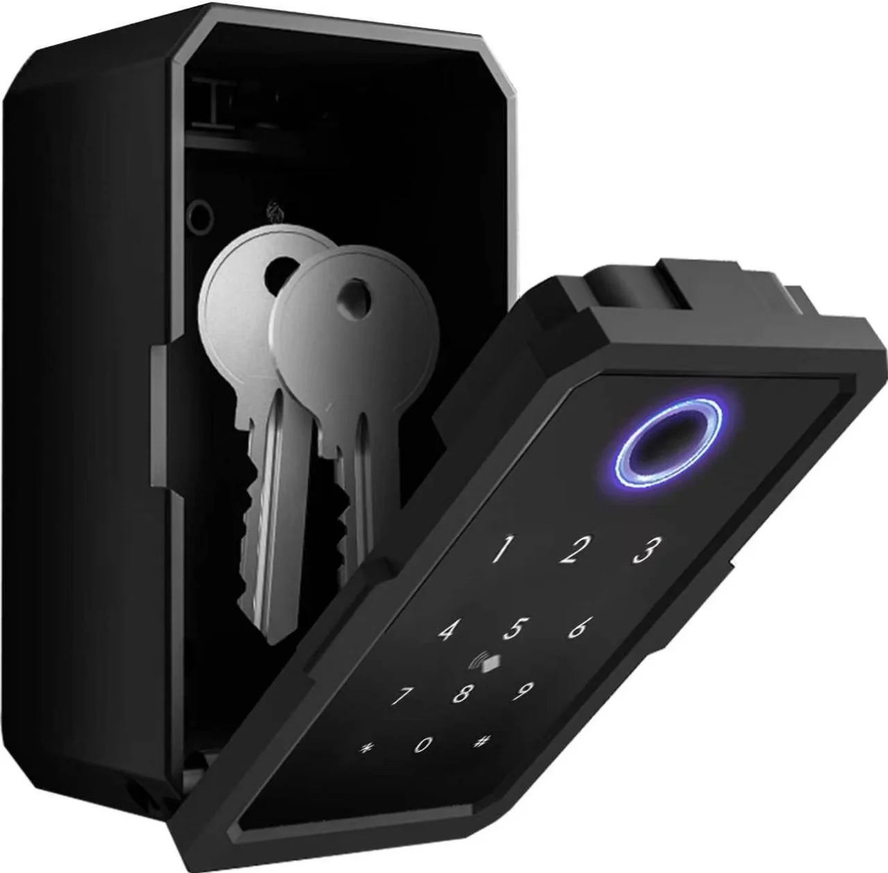 Lacat smart pentru chei cu acces prin cifru, card, amprentă și aplicație - TitanBox [4]