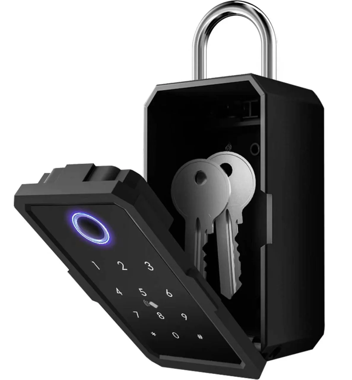 Lacat smart pentru chei cu acces prin cifru, card, amprentă și aplicație - TitanBox [3]