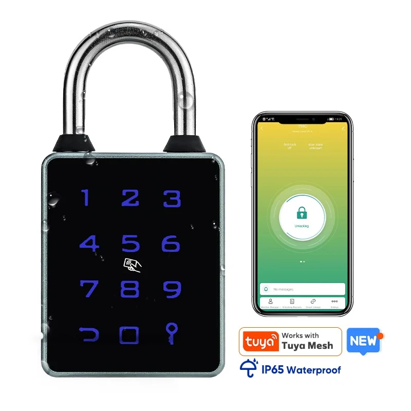 Lacat smart pentru chei cu acces prin cifru, card și aplicație - TitanLock [6]