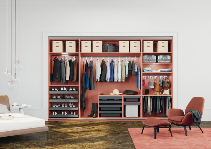 Lift haine Häfele Dresscode, 440 - 610,mm, capacitate 10 kg, gri RAL 7022 [2]