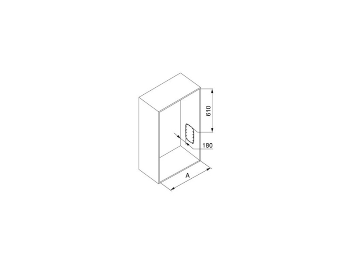Lift haine reglabil Emuca 600 - 830 mm, crom [5]