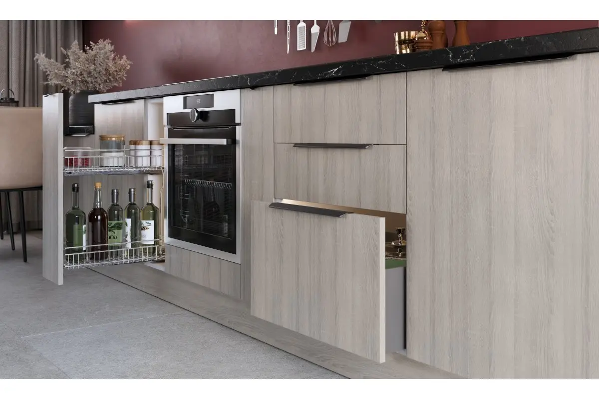 Maner mobila lung TREX CROSS 1200mm negru mat [2]