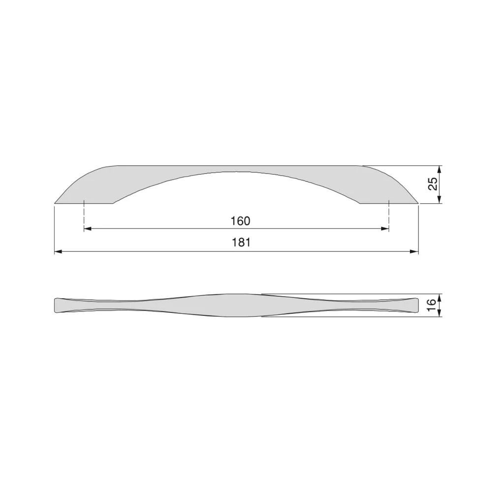Maner negru pentru mobila Varna 160mm [5]