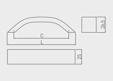 Maner mobila UA-337 negru mat [3]