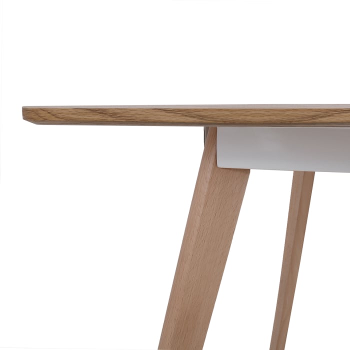 Masa dining 120x80 - blat MDF stejar - picioare fag [5]