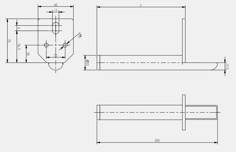 Picior auriu pentru mobilier H:150mm [4]