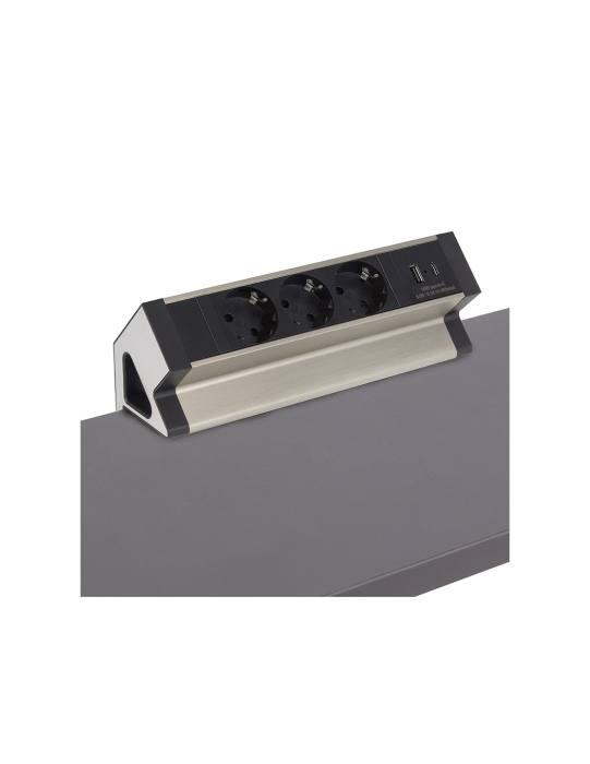 Priza birou DESKBOX 3xSchuko, USB A+C, aluminiu [5]