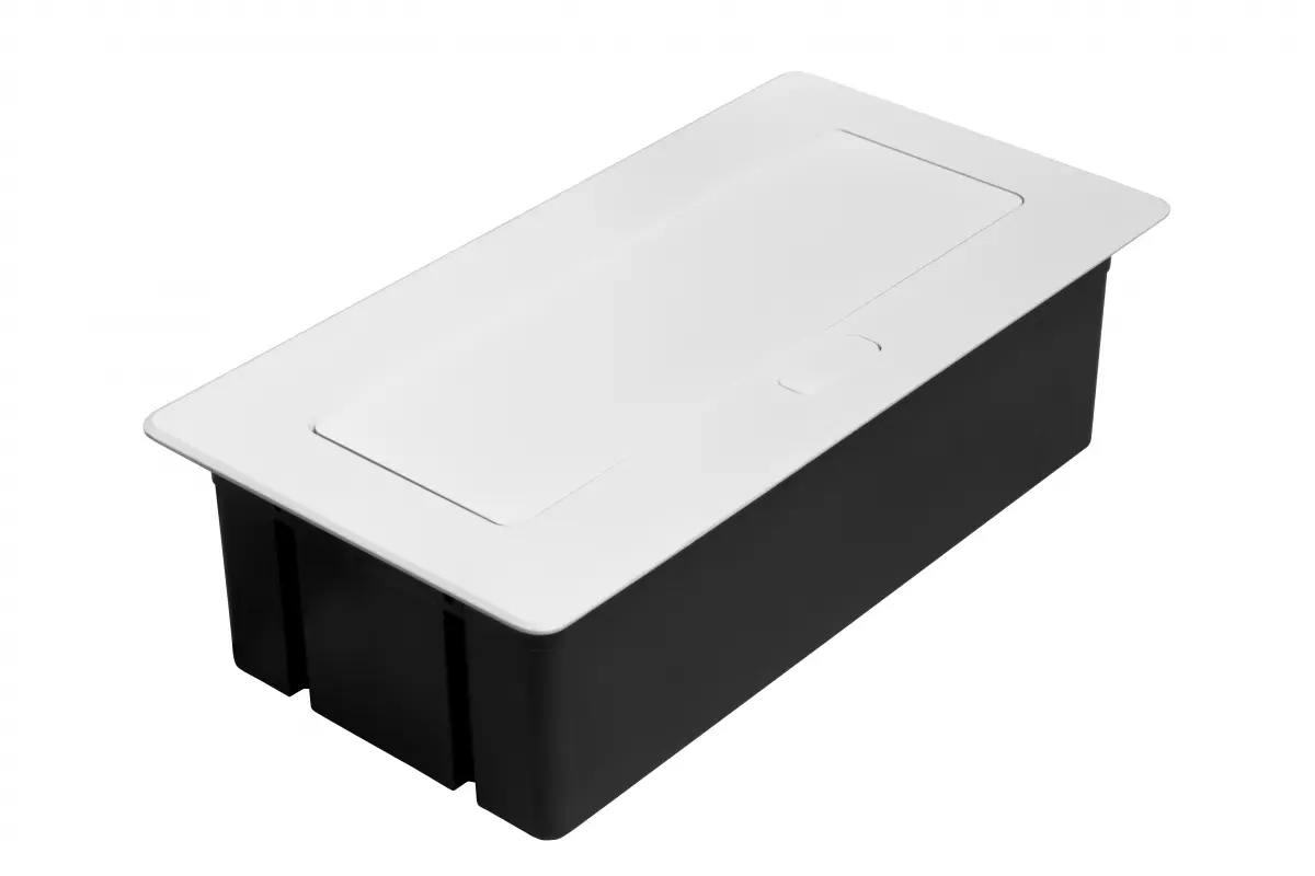 Priza incastrabila dreptunghiulara 2xSCHUKO, 2xUSB, 1xRJ45, negru mat [3]